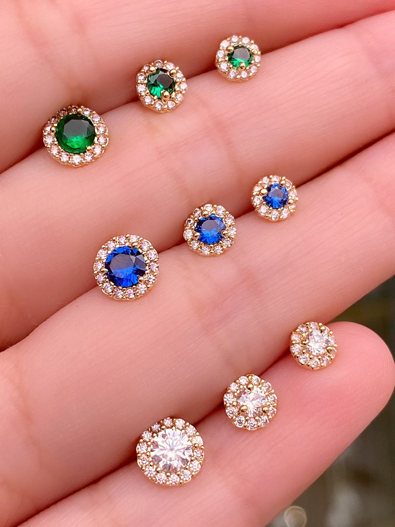 Broquel Zirconia Oro 10k