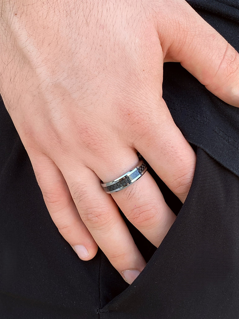 Anillo Fibra de Carbono