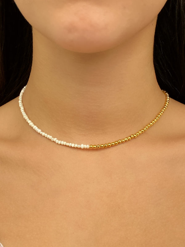 Choker Bolitas y Perlitas