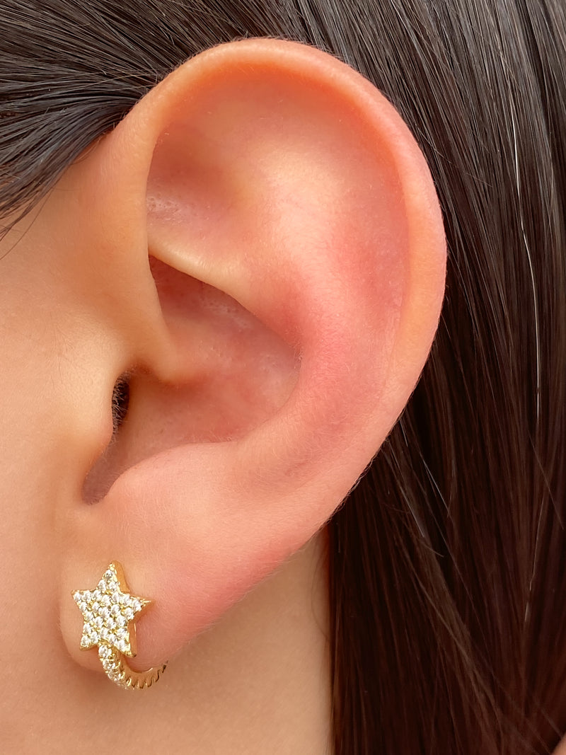 Arracada Estrella con Zirconias