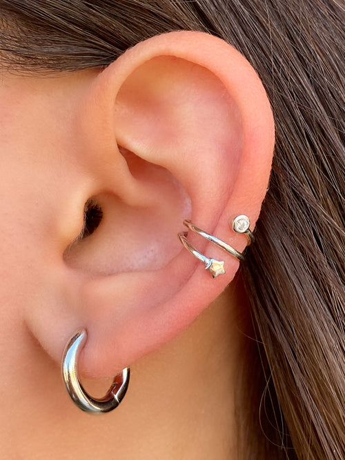 Ear Cuff Estrella y Zirconia