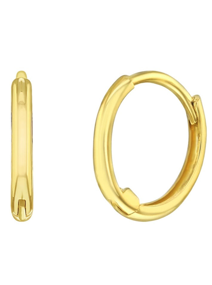 Arracada Dorada Oro 14k 7 mm