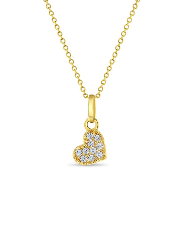 Collar Dije Corazón Oro 14K